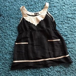 Black and cream Top
